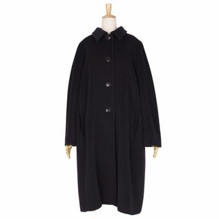 マックスマーラ(Max Mara)の美品 マックスマーラ Max Mara コート 白タグ ステンカラーコート バルマカーンコート ウール カシミヤ アウター レディース JI40 USA6 FB38(M相当) ブラック(その他)