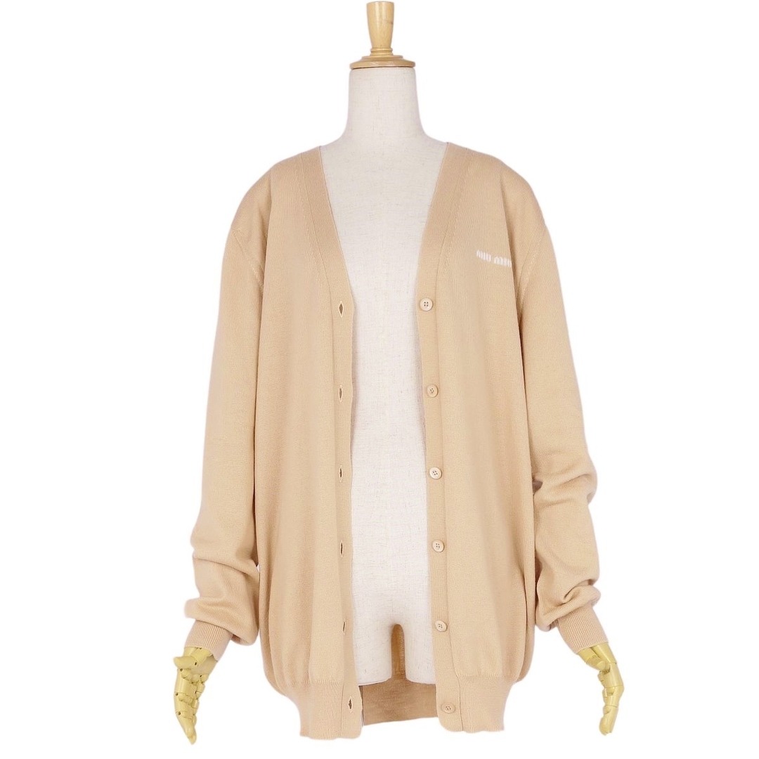 MIU MIU - 美品 ミュウミュウ miumiu ニット カーディガン 2022 MIU MIU - 美品 ミュウミュウ miumiu ニット カーディガン 2022