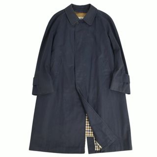 アクアスキュータム(AQUA SCUTUM)のアクアスキュータム Aquascutum コート ステンカラーコート バルマカーンコート ライナー付き 英国製 アウター メンズ 8F(M相当) ネイビー(ステンカラーコート)