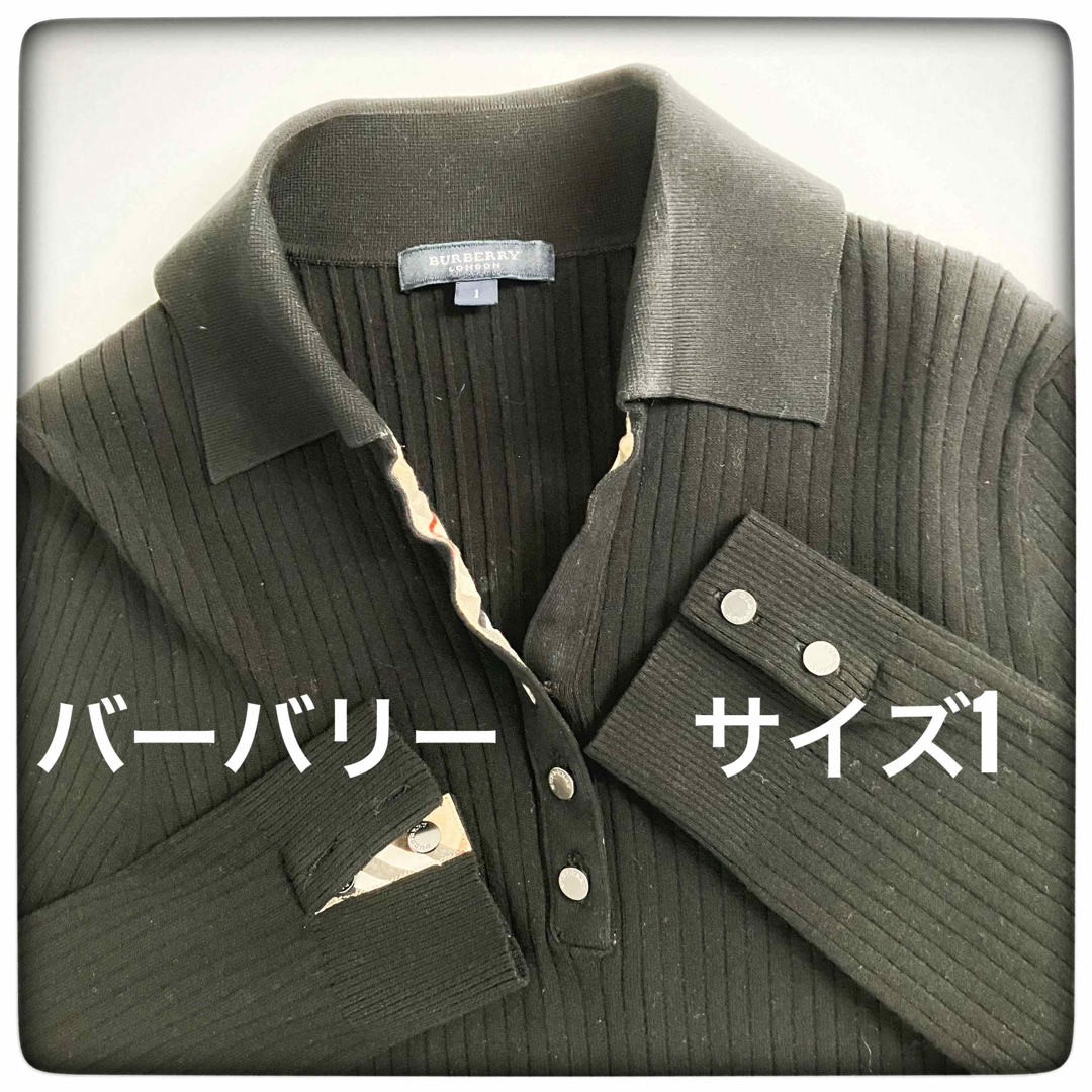 BURBERRY(バーバリー)のバーバリー　ロンドンBURBERRY LONDON ブラック 長袖 ニット レディースのトップス(ニット/セーター)の商品写真