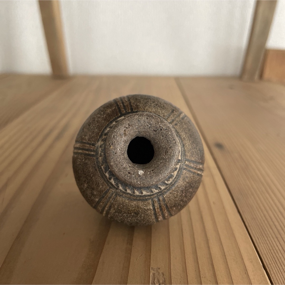 antique クメール アンティーク 小壺 骨董 古道具 焼物 陶器 壺-