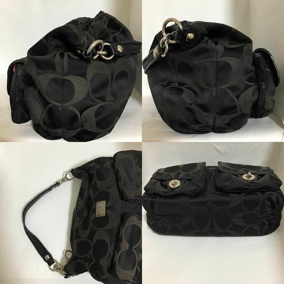 レア✨Coach コーチ セミショルダーバッグ/トートバッグ ブラック/黒