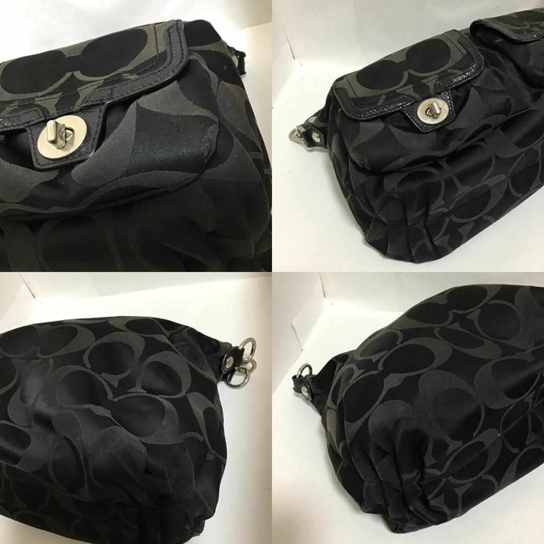 レア✨Coach コーチ セミショルダーバッグ/トートバッグ ブラック/黒
