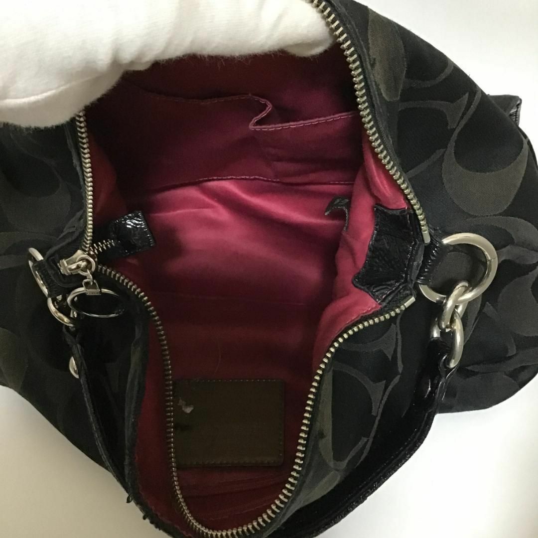 レア✨Coach コーチ セミショルダーバッグ/トートバッグ ブラック/黒