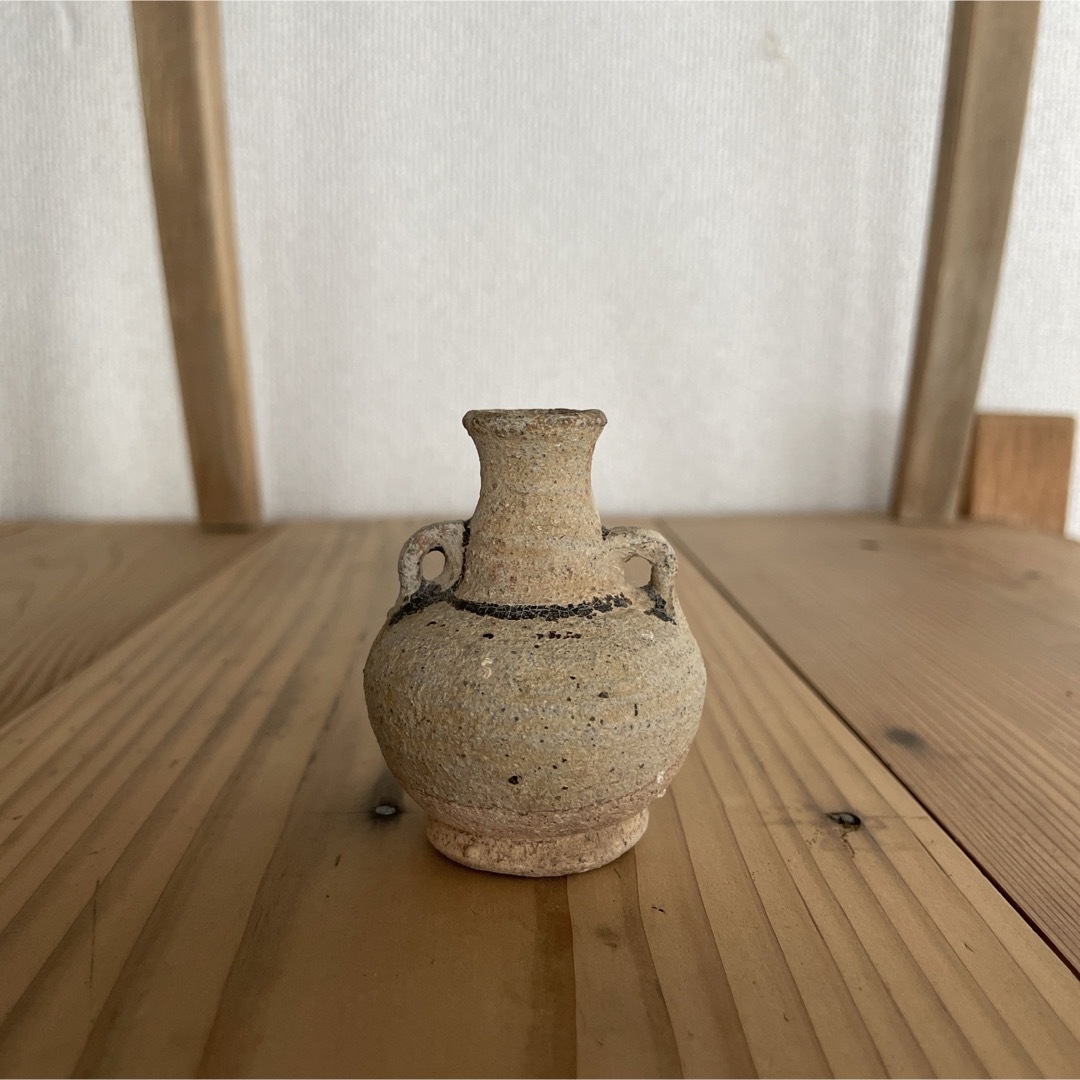 antique スンコロク 小壺 宋胡禄 骨董 古道具 壺 陶器 | フリマアプリ ラクマ