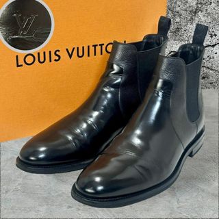 LOUIS VUITTON ルイヴィトン LV FORMAL DIMENSION CHELSEA BOOT LVフォーマル ディメンション チェルシーブーツ ブラック/ブルー