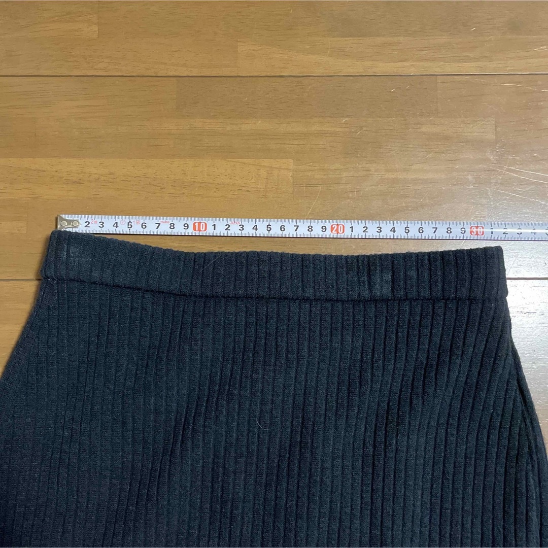 GU(ジーユー)のニットロングスカート　ネイビー レディースのスカート(ロングスカート)の商品写真