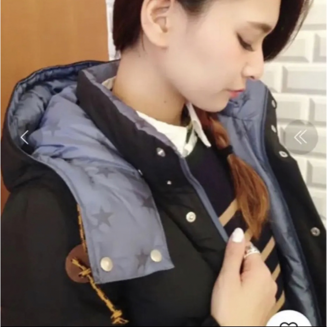 X-girl(エックスガール)のリバーシブル パフジャケット レディースのジャケット/アウター(ダウンジャケット)の商品写真
