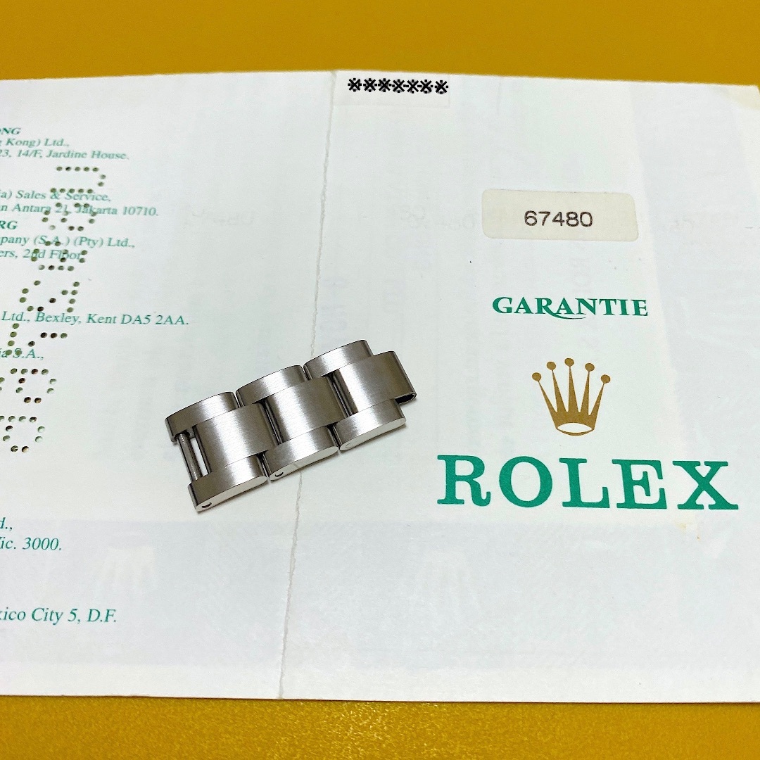 ROLEX(ロレックス)の[ROLEX純正未使用品]ROLEXオイスターパーペチュアル67480ベルトコマ レディースのファッション小物(腕時計)の商品写真