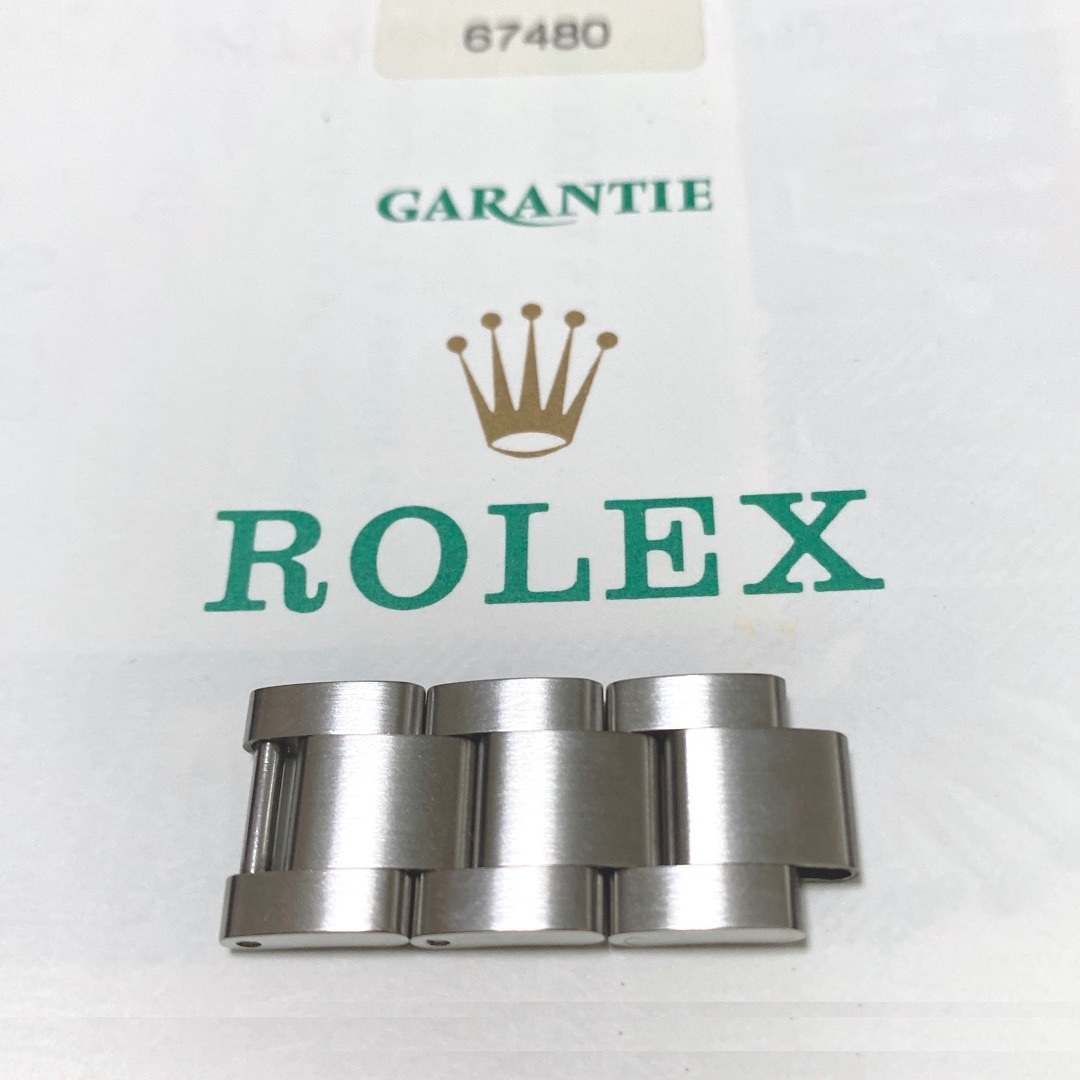 ROLEX(ロレックス)の[ROLEX純正未使用品]ROLEXオイスターパーペチュアル67480ベルトコマ レディースのファッション小物(腕時計)の商品写真