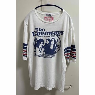 ヒステリックグラマー(HYSTERIC GLAMOUR)のヒステリックグラマー ランナウェイズ　五分丈Tシャツ　サイズ:S(Tシャツ/カットソー(半袖/袖なし))