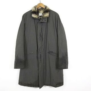 アルマーニ コレツィオーニ(ARMANI COLLEZIONI)のアルマーニ ARMANI コート 裏ラビットファー 毛皮 XL 52 グレー(その他)