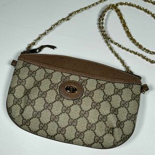美品 GUCCI ショルダーバッグ インターロッキング アクセコ オールド