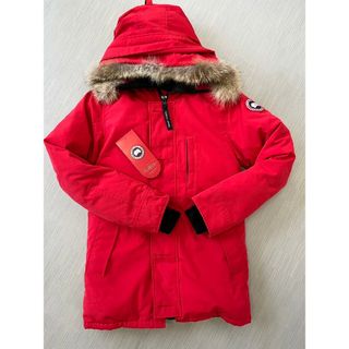 カナダグース(CANADA GOOSE)のカナダグース CANADA GOOSE ダウン ジャスパー 赤  中古(ダウンジャケット)