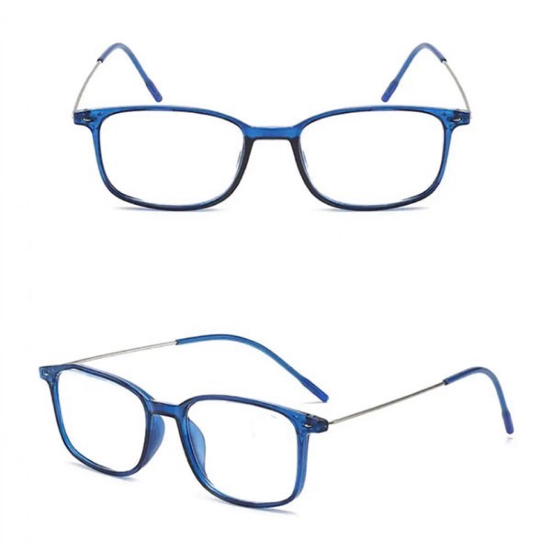 新品　未使用★訳あり 4.0 青 老眼鏡 ブルーライトカット 軽い おしゃれ メンズのファッション小物(サングラス/メガネ)の商品写真