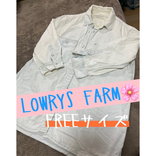 LOWRYS FARM  ロールアップシャツ(シャツ/ブラウス(長袖/七分))