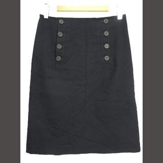 ニジュウサンク(23区)の23区 ライト ツイード スカート 2022AW 大きいサイズ 46 ネイビー(ひざ丈スカート)