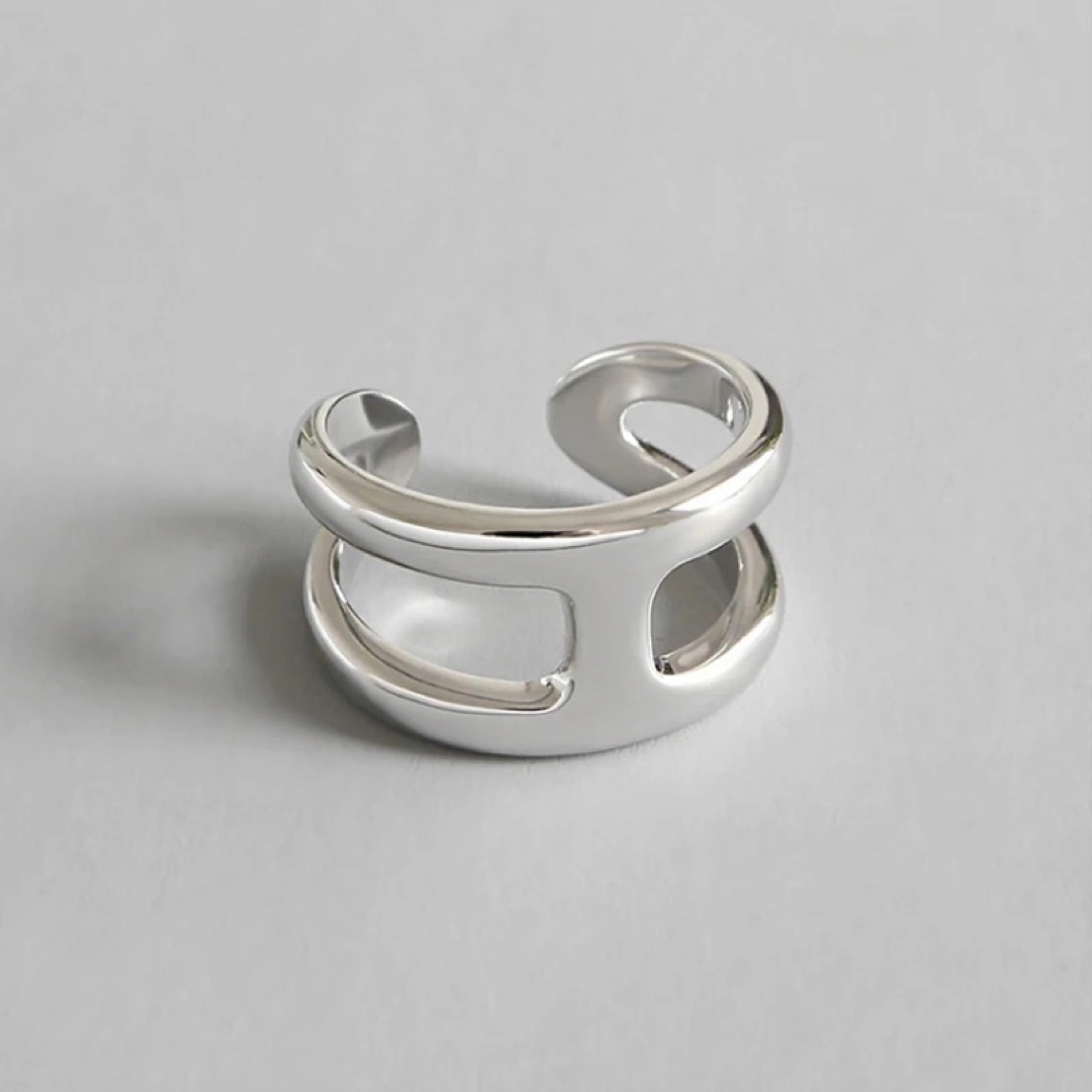 TODAYFUL(トゥデイフル)のnew【silver 925 】シンプルなHデザイン　リング レディースのアクセサリー(リング(指輪))の商品写真