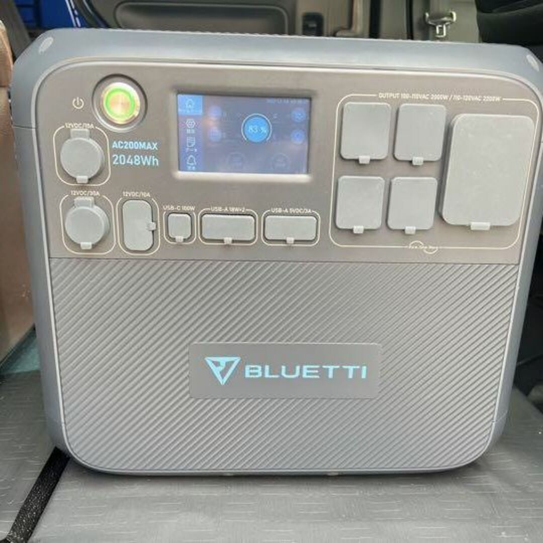 ポータブル電源 BLUETTI AC200MAXと120Wソーラーパネルの通販 by