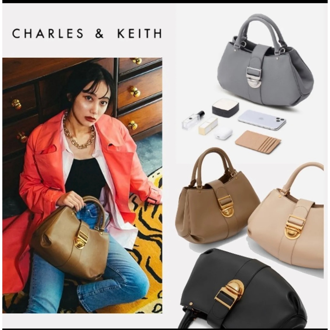 CHARLES&KEITH ショルダーバッグ　ブラウン　新品未使用　日本未発売