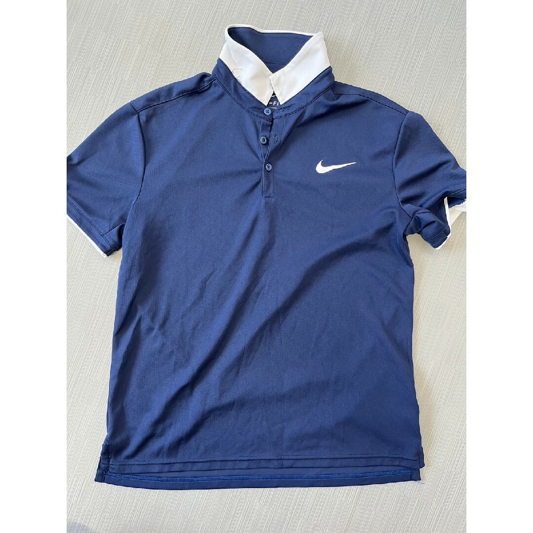 NIKE(ナイキ)のナイキゴルフ NIKEGOLF 半袖シャツ 中古 紺 スポーツ/アウトドアのゴルフ(ウエア)の商品写真