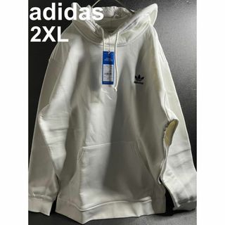 アディダス(adidas)の新品2XL adidasトレフォイル エッセンシャルズパーカー ワンポイント刺繍(パーカー)