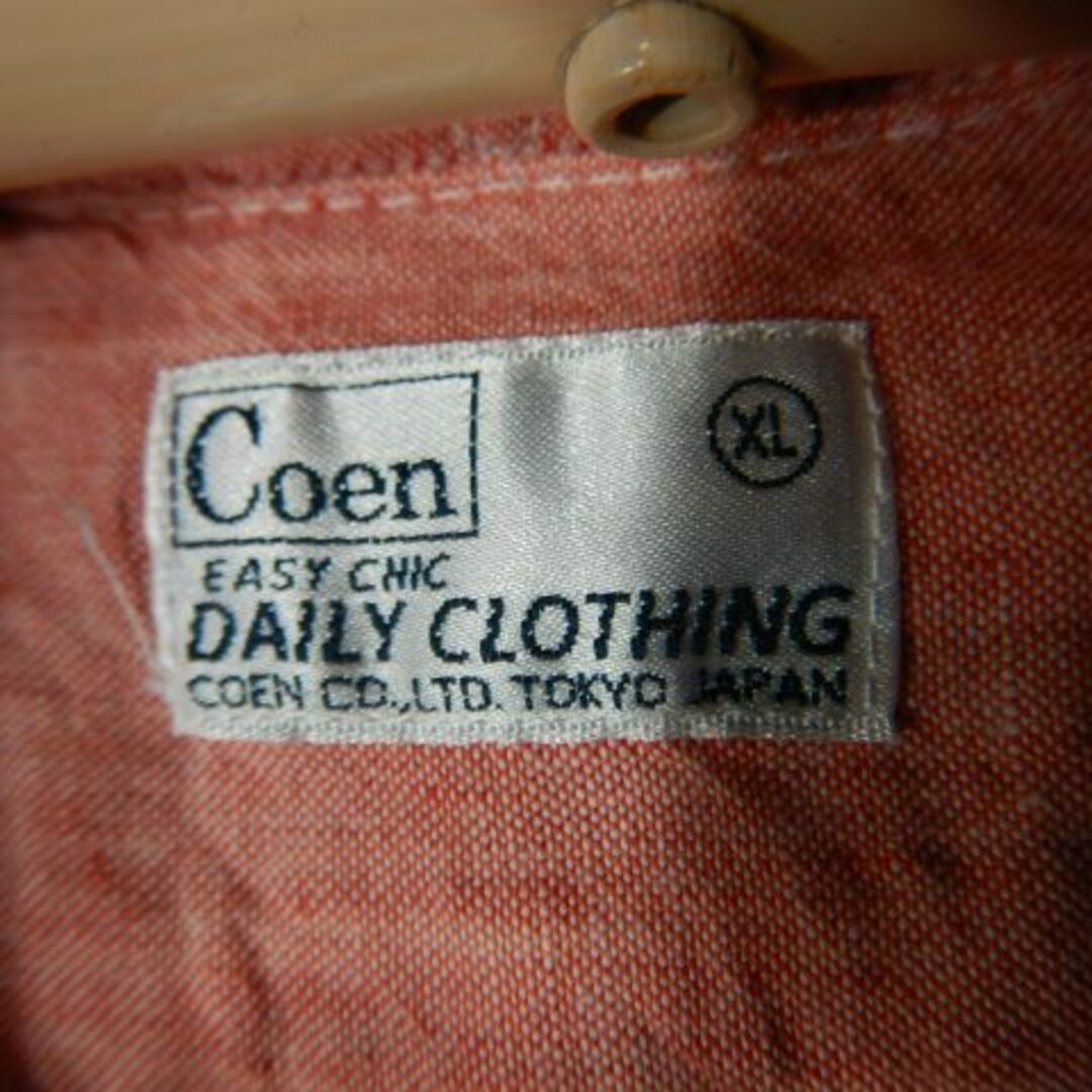 coen(コーエン)のo7095　コーエン　長袖　リネン　混紡　ボタンダウン　シャツ　BDシャツ メンズのトップス(シャツ)の商品写真