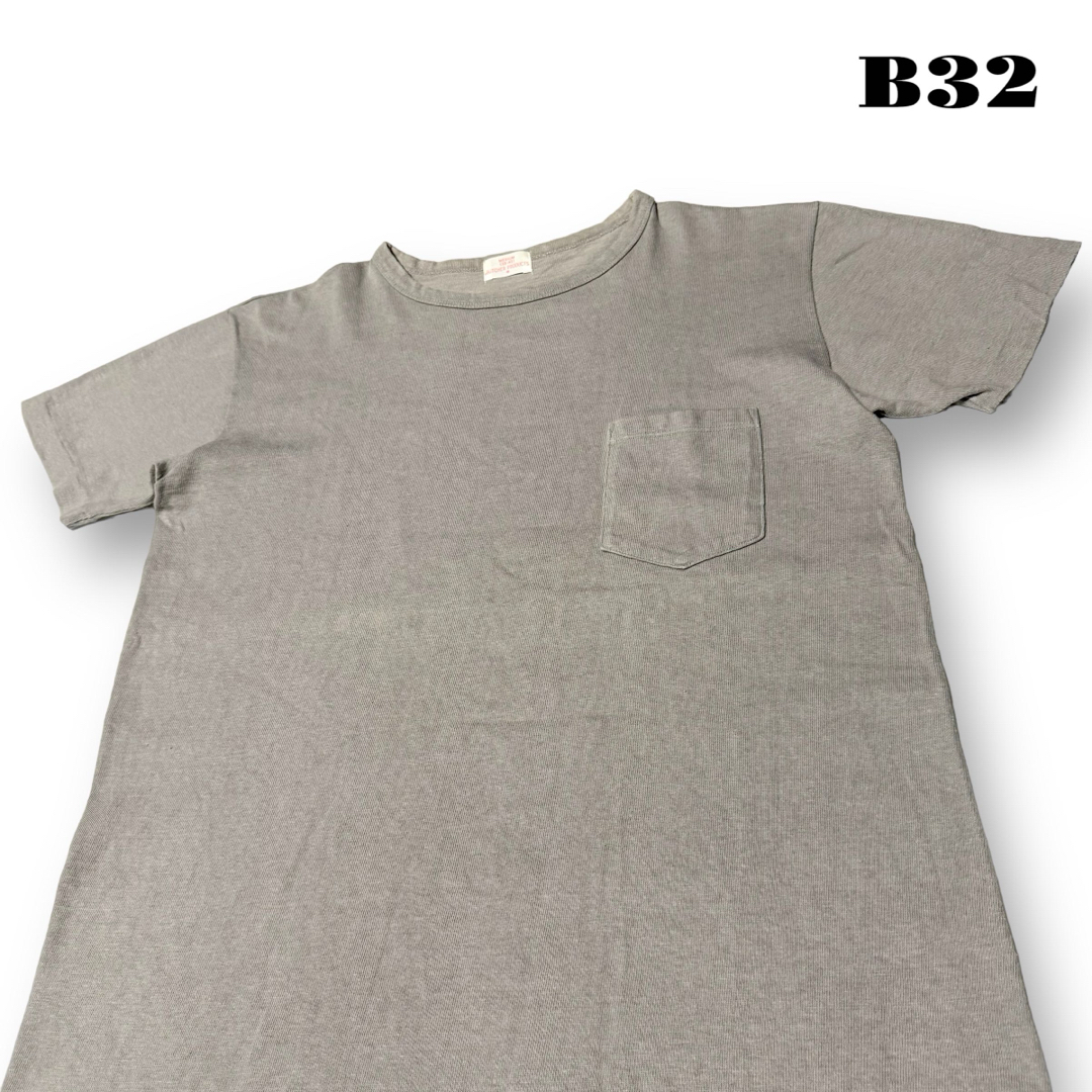 希少品！ BUTCHER PRODUCTS 半袖 Tシャツ グレー 灰色 40 メンズのトップス(Tシャツ/カットソー(半袖/袖なし))の商品写真