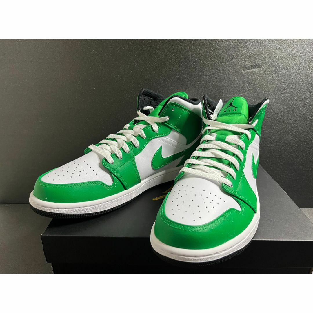 新品28.5cm NIKE AIR JORDAN1 MID LuckyGreen