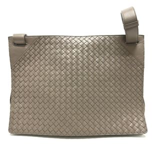 ボッテガヴェネタ BOTTEGA VENETA スライドロック 鞄  カバン ブリーフケース ビジネスバッグ クロコダイル グレーベージュ