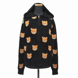 モスキーノ(MOSCHINO)の未使用 モスキーノ MOSCHINO ベア ロゴ ジップアップ パーカー 42(パーカー)