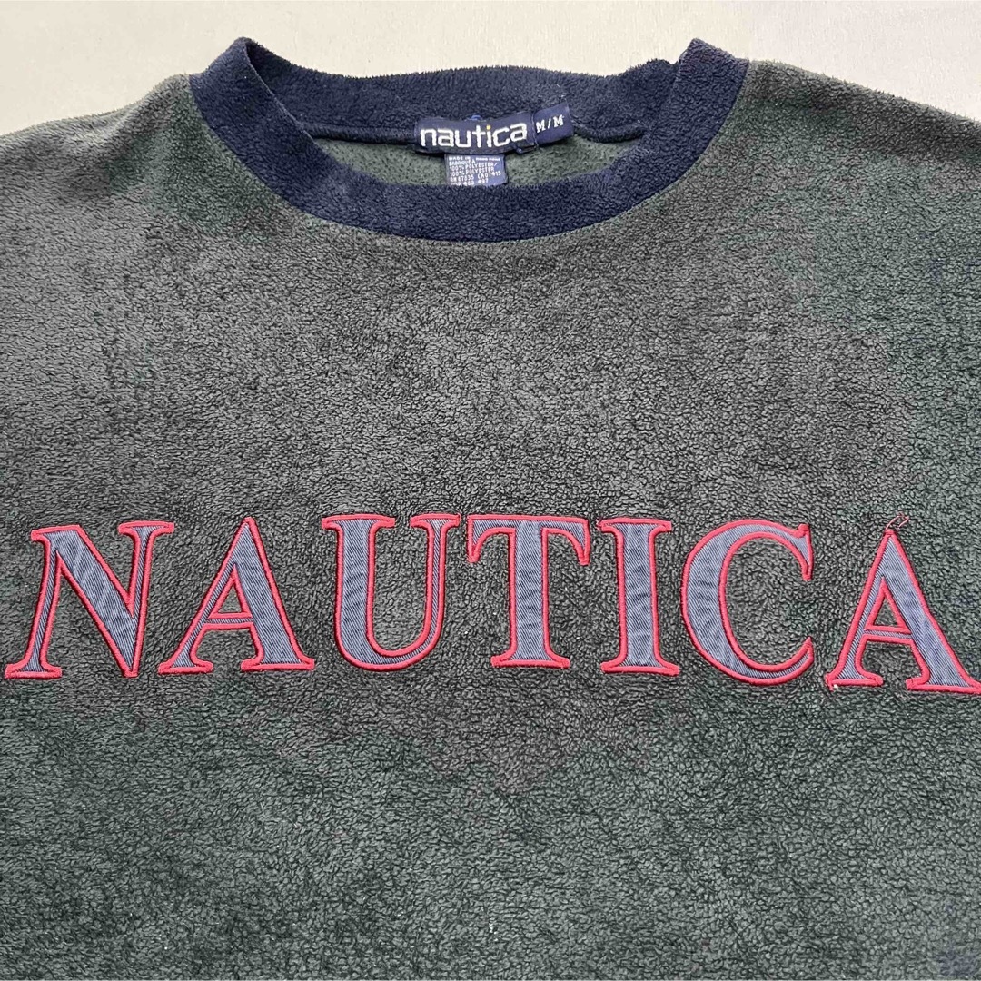 NAUTICA(ノーティカ)の【NAUTICA】ノーティカ 90s フリースカットソー センターロゴ メンズのトップス(スウェット)の商品写真