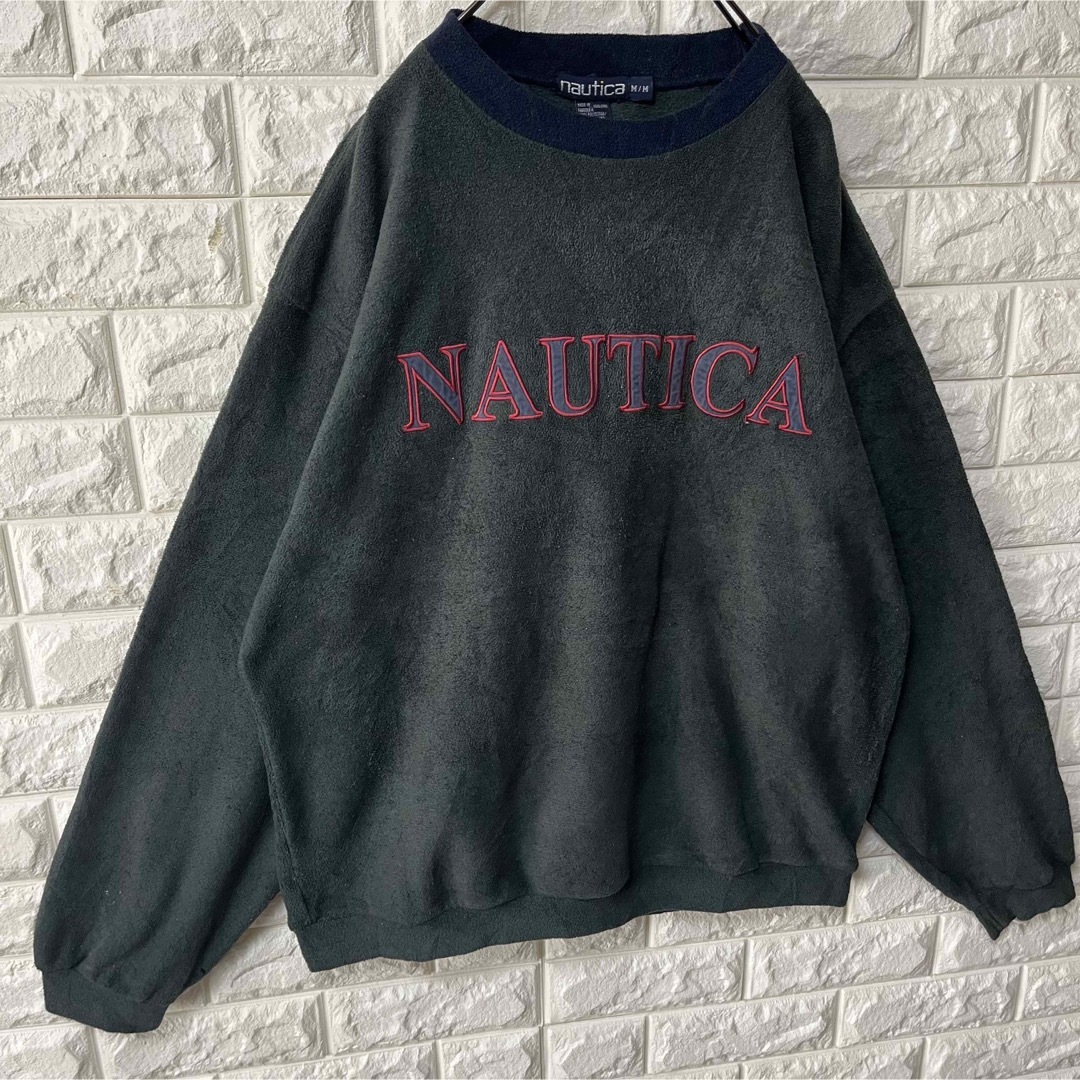 NAUTICA(ノーティカ)の【NAUTICA】ノーティカ 90s フリースカットソー センターロゴ メンズのトップス(スウェット)の商品写真