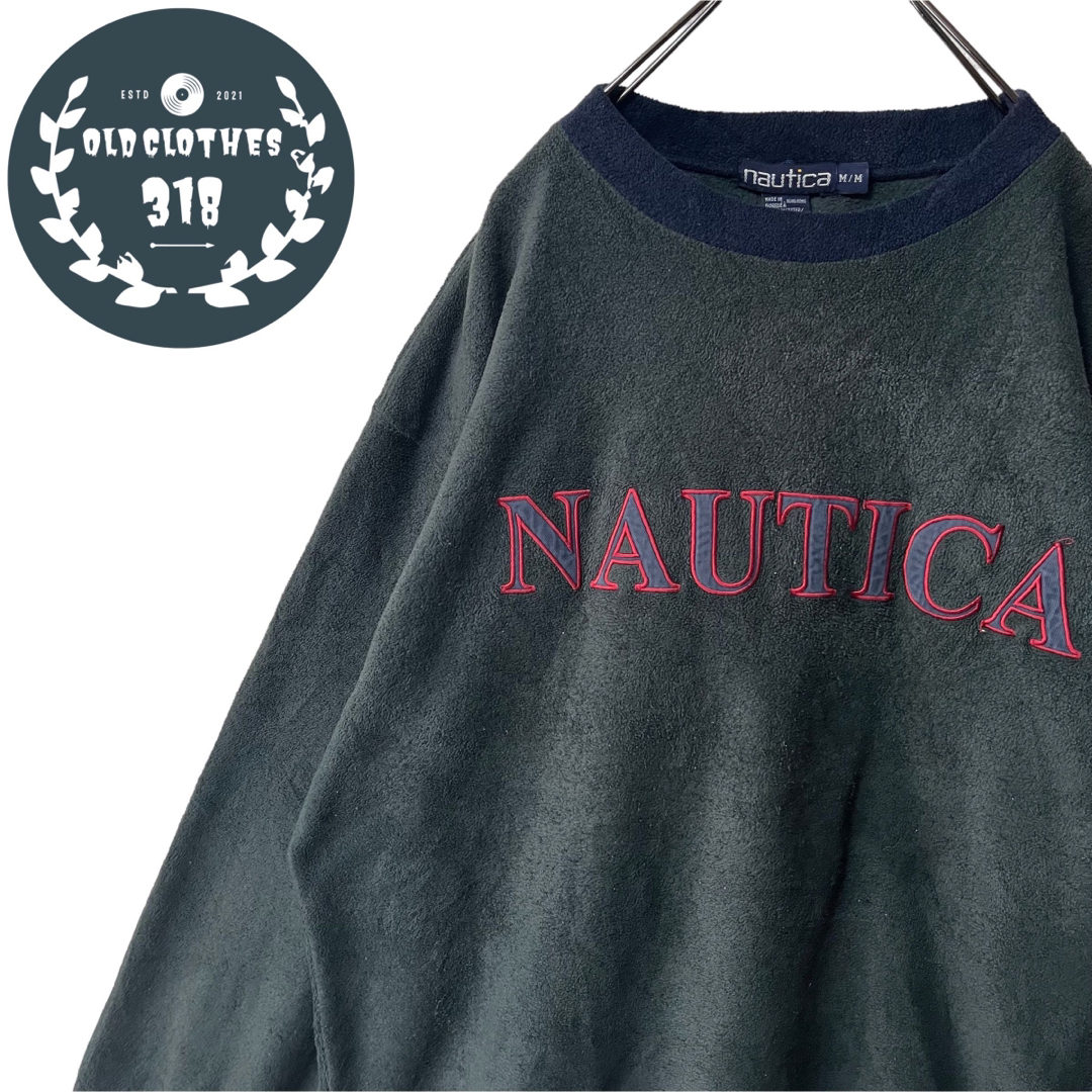 NAUTICA(ノーティカ)の【NAUTICA】ノーティカ 90s フリースカットソー センターロゴ メンズのトップス(スウェット)の商品写真