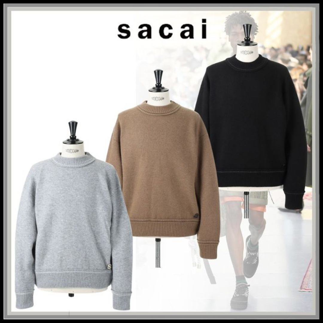 sacai   ニット   新作メンズ