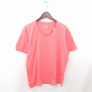 タケオキクチ(TAKEO KIKUCHI)のタケオキクチ タグ付き Tシャツ カットソー 丸首 半袖 LL ピンク(Tシャツ/カットソー(半袖/袖なし))