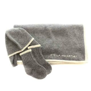 ステラマッカートニー(Stella McCartney)のSTELLA McCARTNEY KIDS ブランケット 帽子 靴下 6 グレー(帽子)