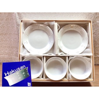 ハクサントウキ(白山陶器)の白山陶器 ほたる星 華 皿・小鉢 5個セット♪(食器)