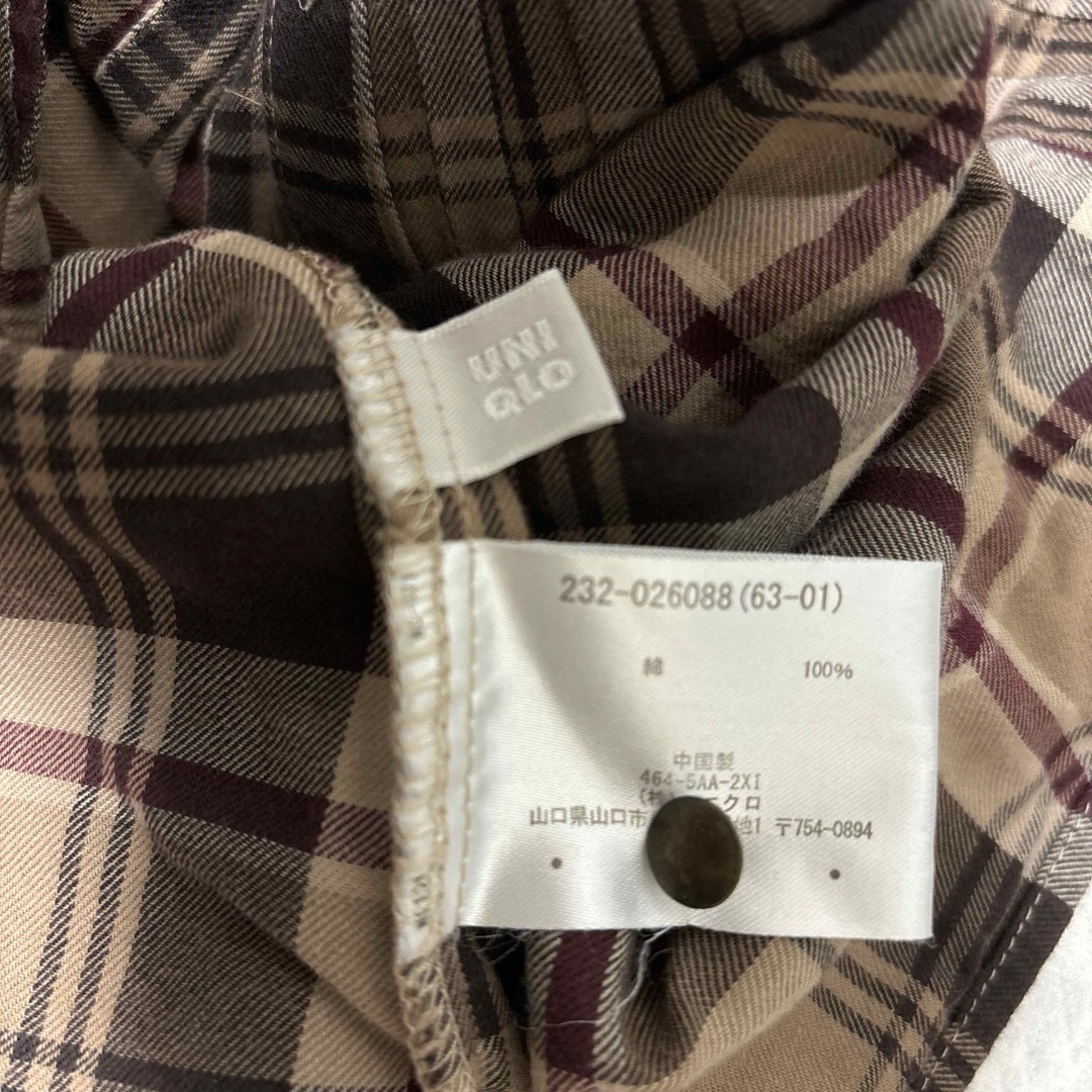 UNIQLO(ユニクロ)のユニクロ　チェック柄ブラウス レディースのトップス(シャツ/ブラウス(長袖/七分))の商品写真