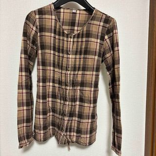 ユニクロ(UNIQLO)のユニクロ　チェック柄ブラウス(シャツ/ブラウス(長袖/七分))