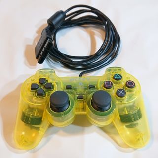 プレイステーション2(PlayStation2)のSONY アナログコントローラ レモン・イエロー(その他)