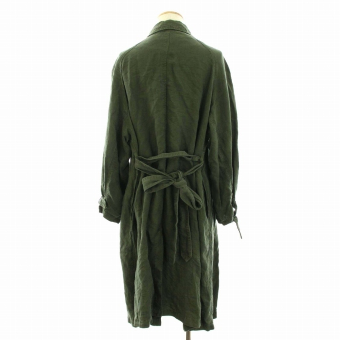 OUTIL MANTEAU UZES リネン ステンカラーコート 1 カーキ OUTIL MANTEAU UZES リネン ステンカラーコート 1 カーキ