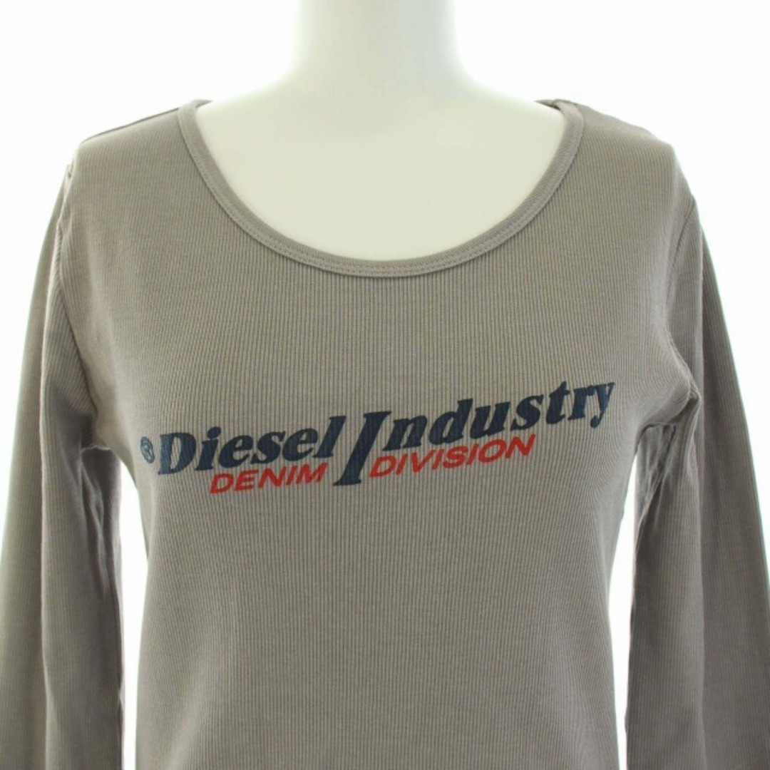 DIESEL(ディーゼル)のディーゼル エンボス加工ロゴ入りミニボディコンドレス M グレー レディースのワンピース(ミニワンピース)の商品写真