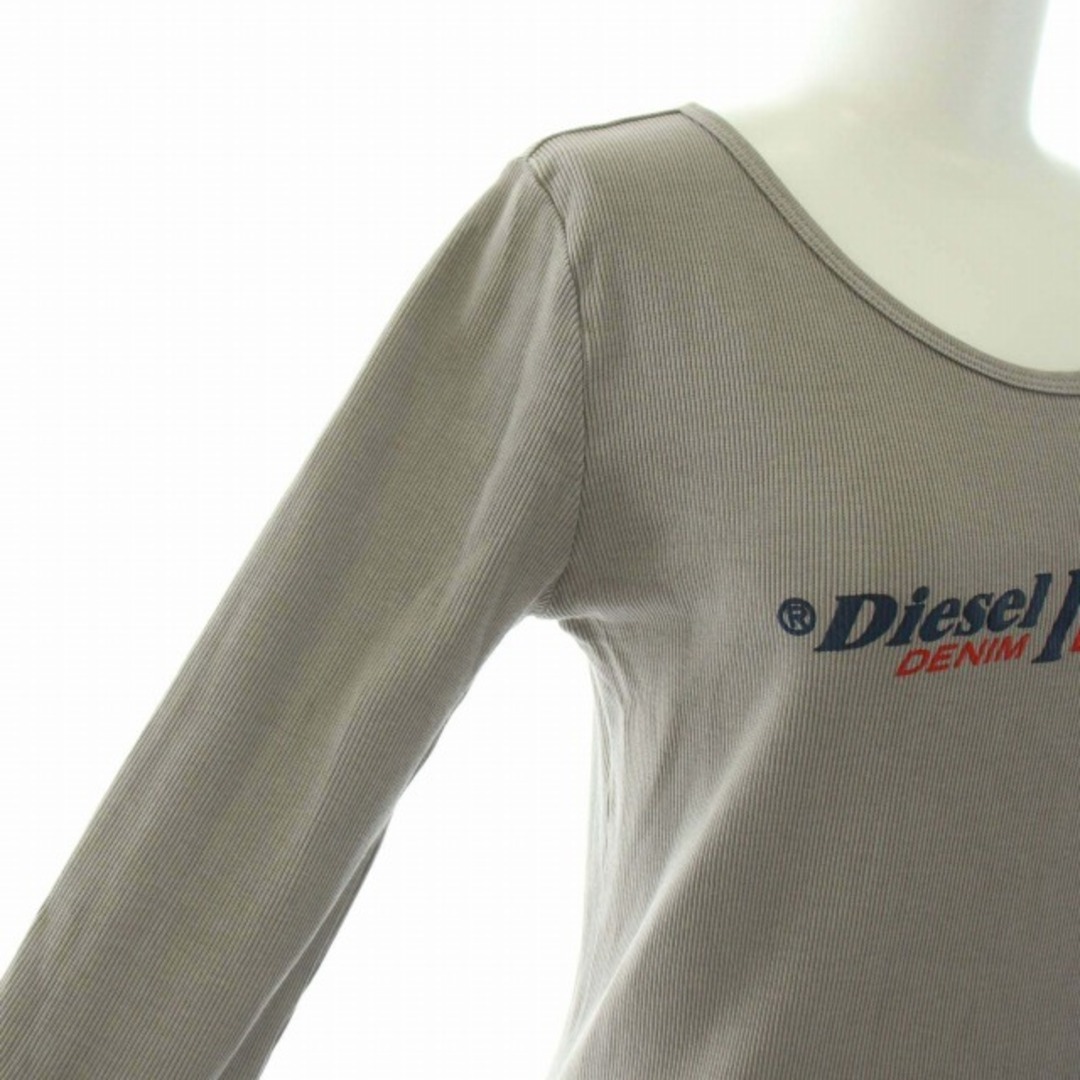 DIESEL(ディーゼル)のディーゼル エンボス加工ロゴ入りミニボディコンドレス M グレー レディースのワンピース(ミニワンピース)の商品写真