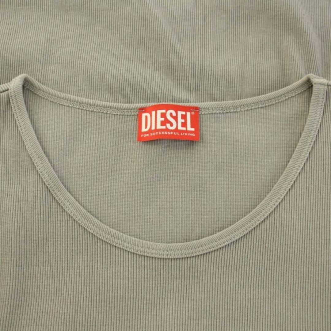 DIESEL(ディーゼル)のディーゼル エンボス加工ロゴ入りミニボディコンドレス M グレー レディースのワンピース(ミニワンピース)の商品写真