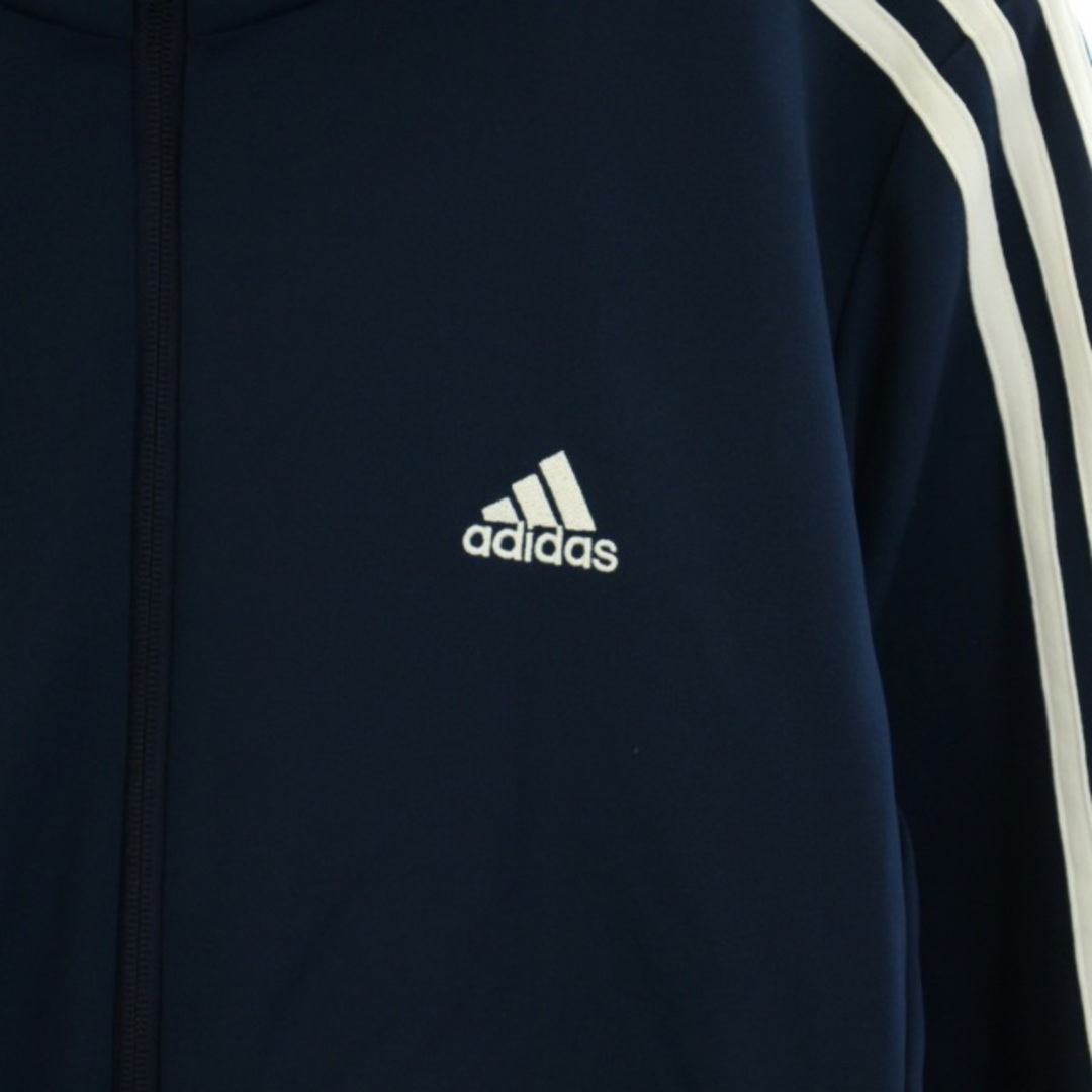 adidas(アディダス)のadidas ESSENTIALS 3ストライプスジャージジャケット M 紺 メンズのジャケット/アウター(ブルゾン)の商品写真