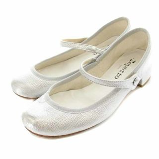 レペット(repetto)のレペット ストラップパンプス レザー 36 22.7cm シルバー色(ハイヒール/パンプス)