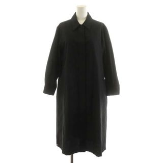 マーガレットハウエル(MARGARET HOWELL)のマーガレットハウエル 20AW シャツ ワンピース ミモレ ロング 2 M 黒(ロングワンピース/マキシワンピース)