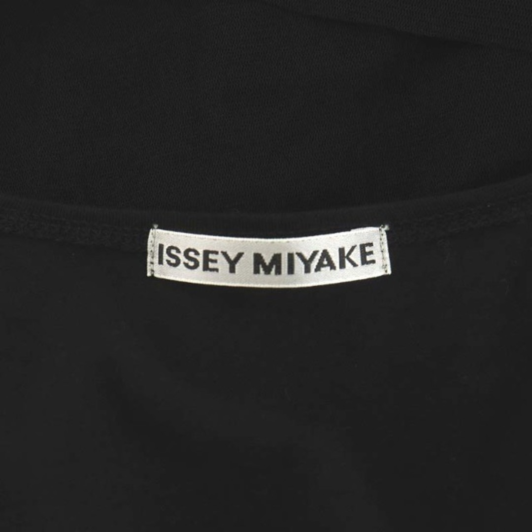 ISSEY MIYAKE(イッセイミヤケ)のイッセイミヤケ ワンピース ひざ丈 シアー シースルー 3 L 黒 レディースのワンピース(ひざ丈ワンピース)の商品写真