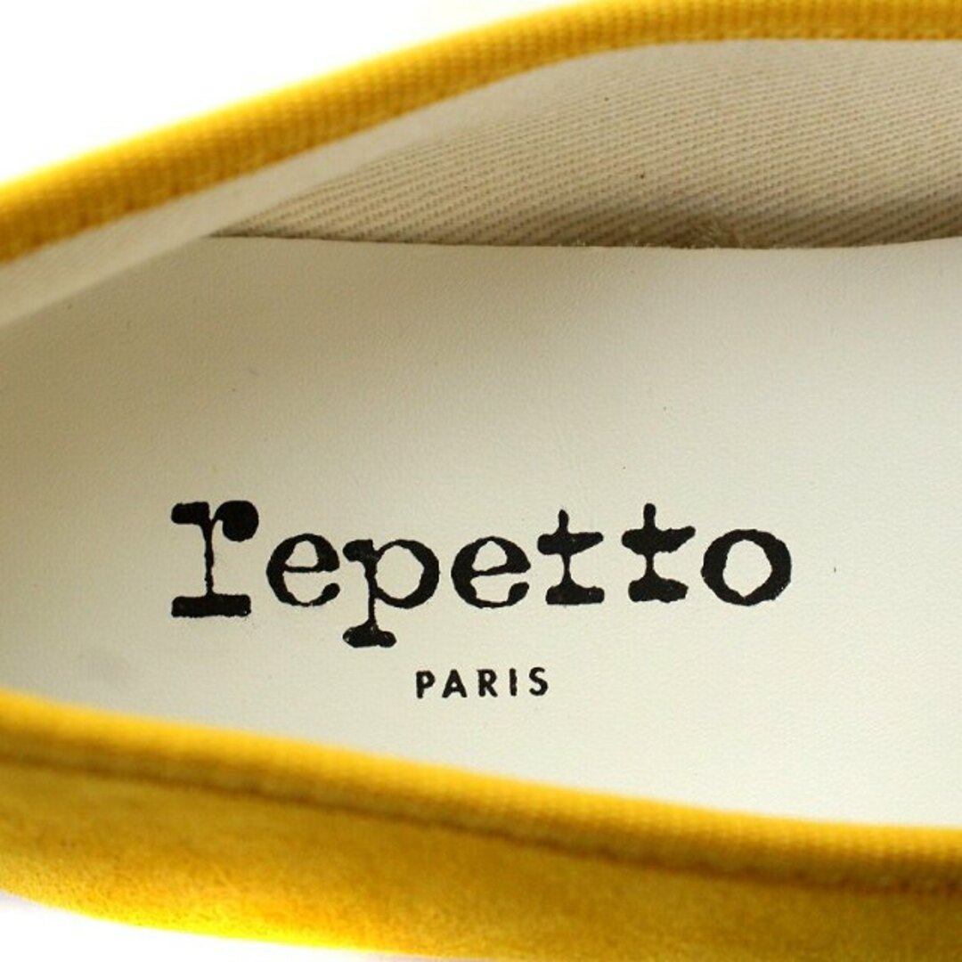 レペット Repetto バレエシューズ リボン スエード 23.3cm 黄 2